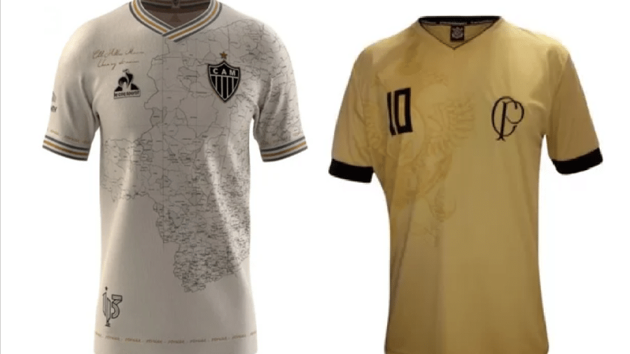 Camisas desenhadas por torcedores são comercializadas pelos clubes - Reprodução