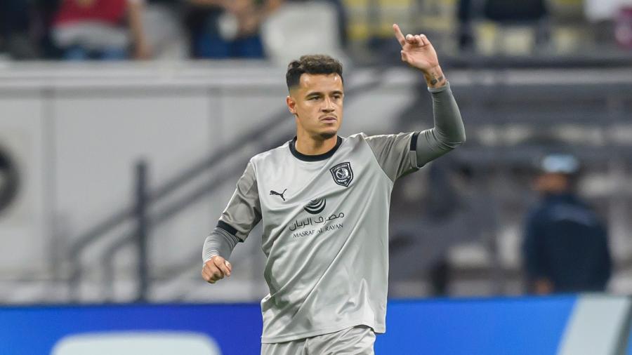 Philippe Coutinho está defendendo o Al Duhail por empréstimo do Aston Villa