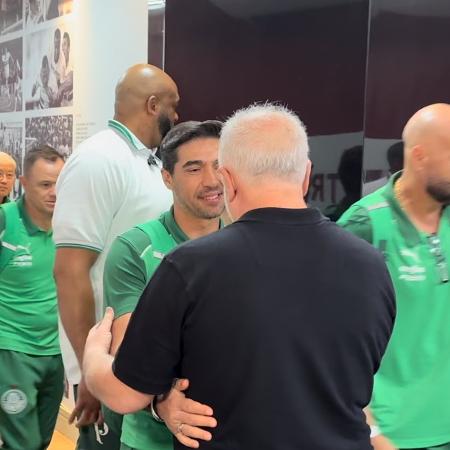 Belmonte pediu novas desculpas a Abel Ferreira na chegada do Palmeiras ao Morumbi