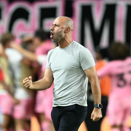 Javier Mascherano, do Inter Miami, durante empate com o Palmeiras, no Mundial de Clubes Javier Mascherano, do Inter Miami, durante empate com o Palmeiras, no Mundial de Clubes