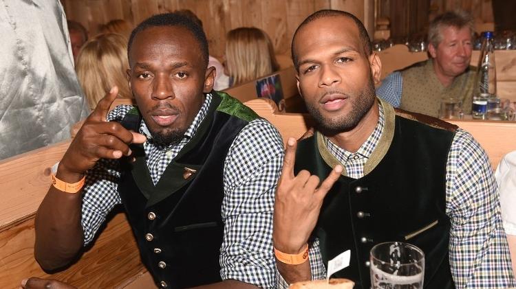 Usain Bolt e o amigo Germaine Mason, morto em um acidente de moto na Jamaica - Reprodução - Reprodução