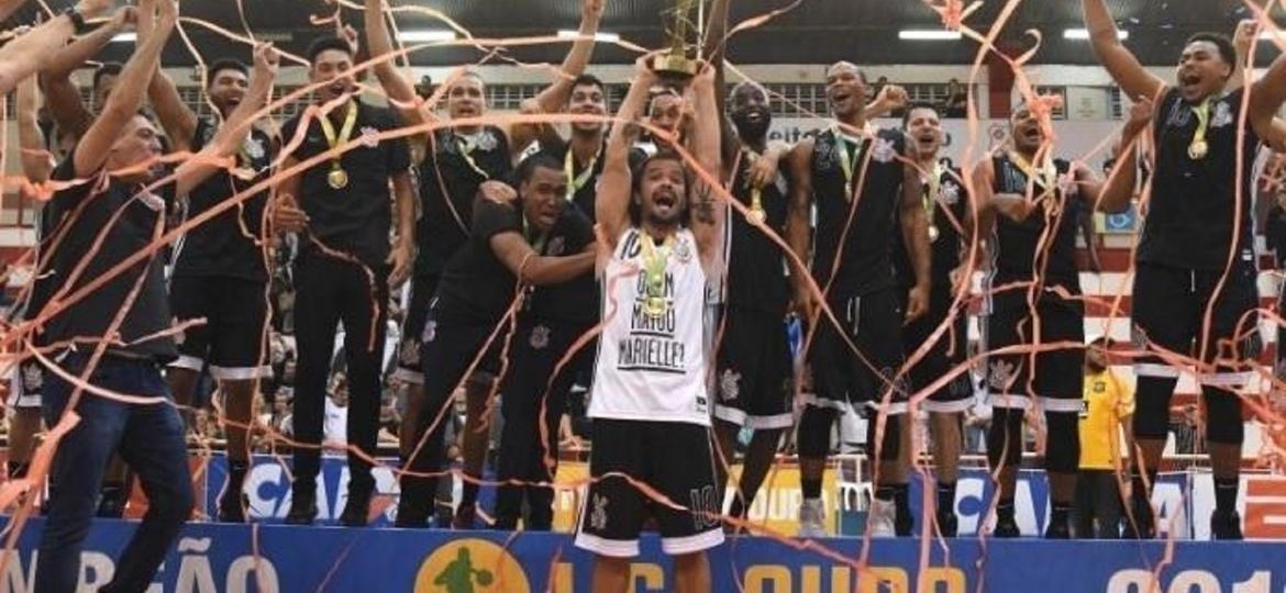Corinthians conquistou o direito de disputar o NBB após vencer a Liga Ouro em 2017 - Divulgação/LNB