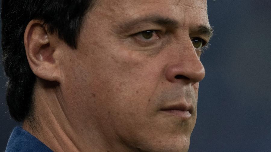 Técnico Fernando Diniz comanda São Paulo durante partida contra o Cruzeiro  - Alessandra Torres/AGIF