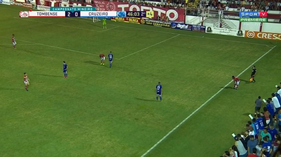 Cruzeiro e Tombense, pelo Campeonato Mineiro - Reprodução