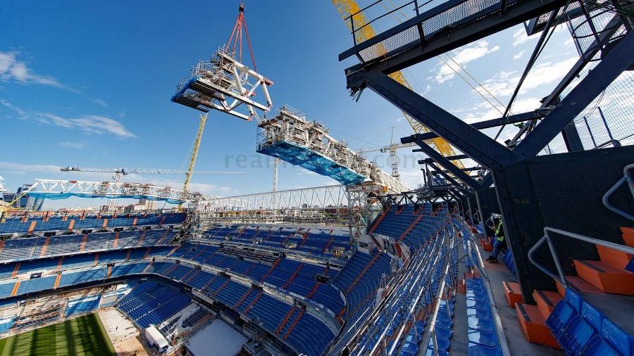 As obras no Santiago Bernabéu devem ser concluídas em 2023 - Divulgação/Real Madrid