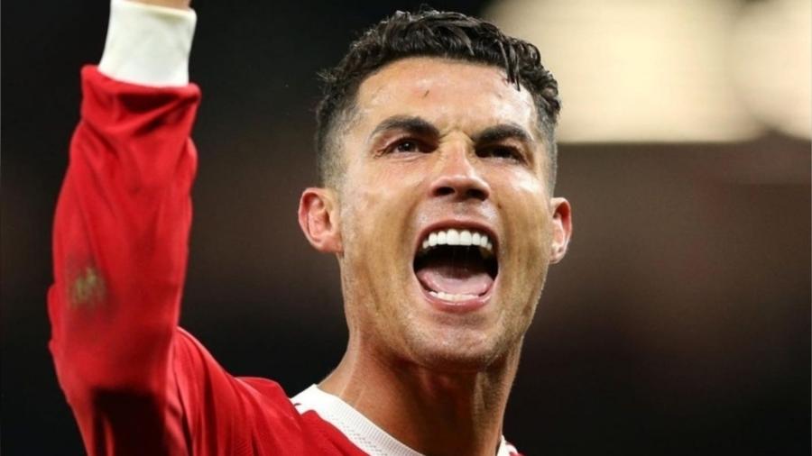 Cristiano Ronaldo comemora virada do United na Champions - Reprodução/Instagram