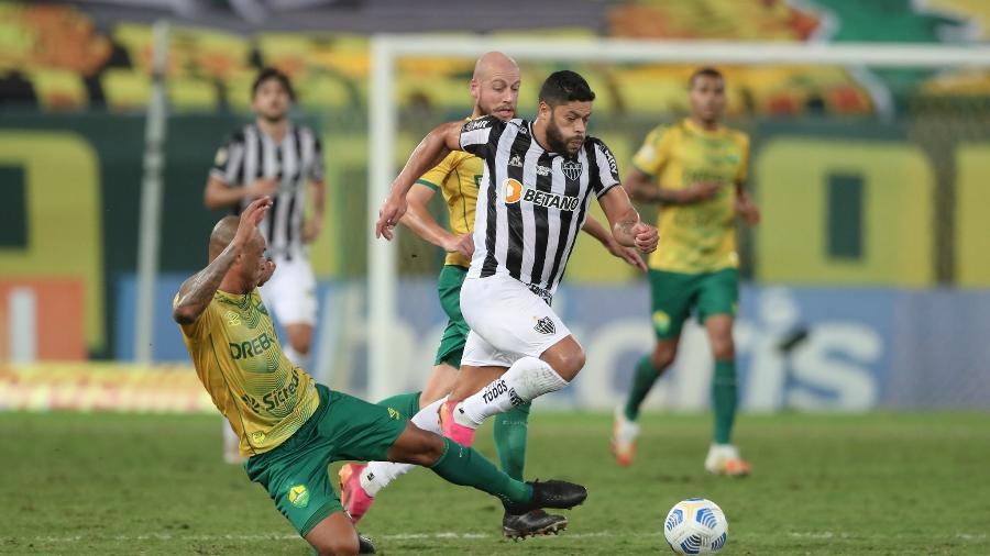 Cuiabá surpreendeu Palmeiras, no 1º turno, e o Flamengo, no 2º, no Brasileirão - Pedro Souza/Atlético-MG