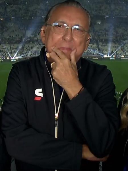 Galvão Bueno se emociona em despedida na transmissão da final da Copa - Reprodução/Globo