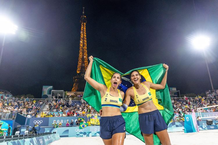 Ana Patrícia e Duda preferiram usar shorts nas Olimpíadas de Paris