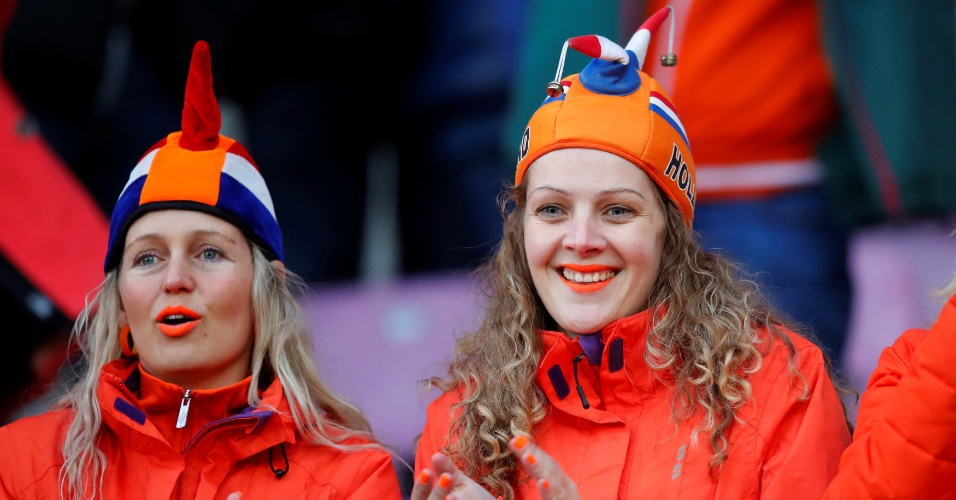 Torcida holandesa marca presença no amistoso contra Portugal