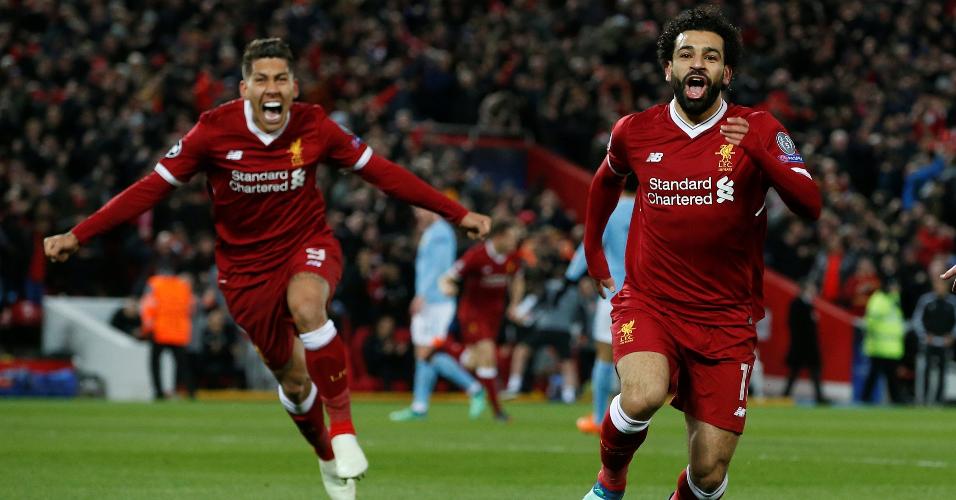 Salah Firmino Liverpool City Liga dos Campeões