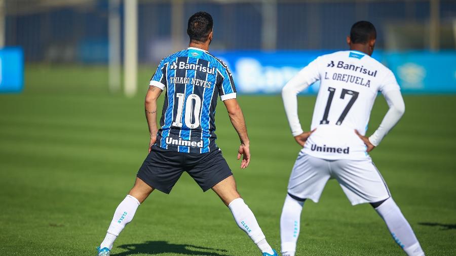 Valores pagos a jogadores foram renegociados em março, mas Grêmio pode oferecer novo acordo - Lucas Uebel/Grêmio FBPA