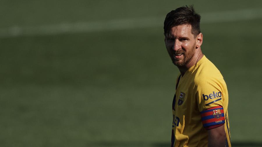 Lionel Messi durante partida do Barcelona no Campeonato Espanhol 2019-20 - Jose Breton/Pics Action/NurPhoto via Getty Images