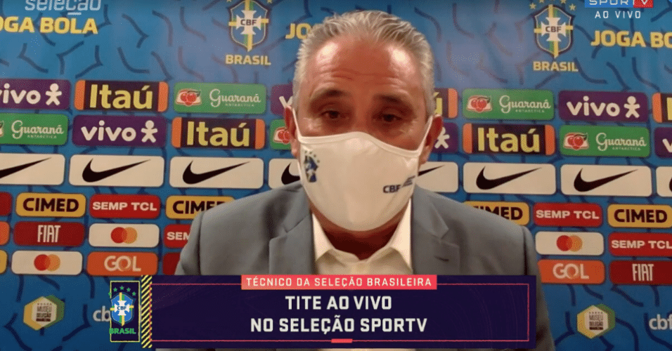 Tite, treinador da Seleção Brasileira em entrevista ao Seleção Sportv