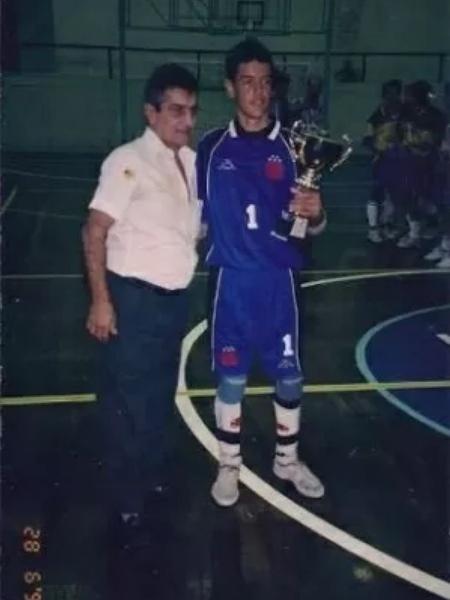 Goleiro Wilson, do Coritiba, quando foi campeão carioca infantil de futsal pelo Vasco, em 1998 - Arquivo Pessoal