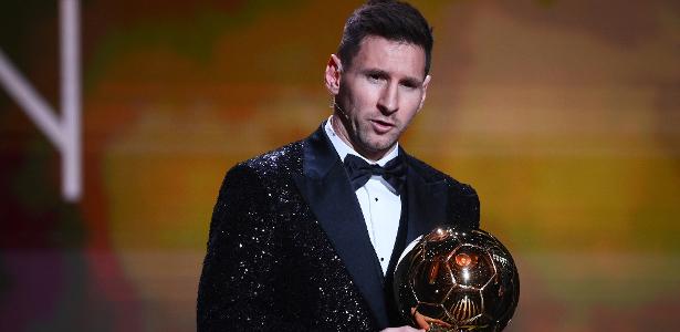 Lionel Messi, do PSG, faturou o seu 7° troféu da Bola de Ouro, prêmio da France Football