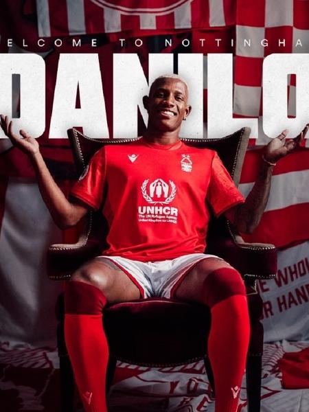 Danilo, ex-Palmeiras, foi anunciado pelo Nottingham Forest - Reprodução/Twitter