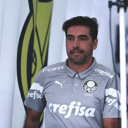 Abel Ferreira, técnico do Palmeiras, durante jogo contra o Flamengo, pelo Brasileirão