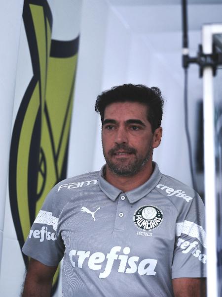 Abel Ferreira, técnico do Palmeiras, durante jogo contra o Flamengo, pelo Brasileirão