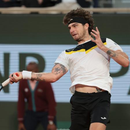 Thiago Wild durante a disputa de Roland Garros - Jean Catuffe/Getty Images