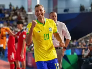 Brasil estreia na Copa do Mundo de Futsal com goleada de 10 a 0 sobre Cuba