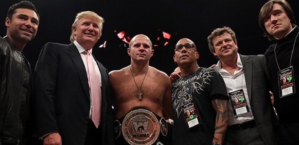 Donald Trump se envolveu com eventos e projetos de MMA em algumas oportunidades - Reprodução