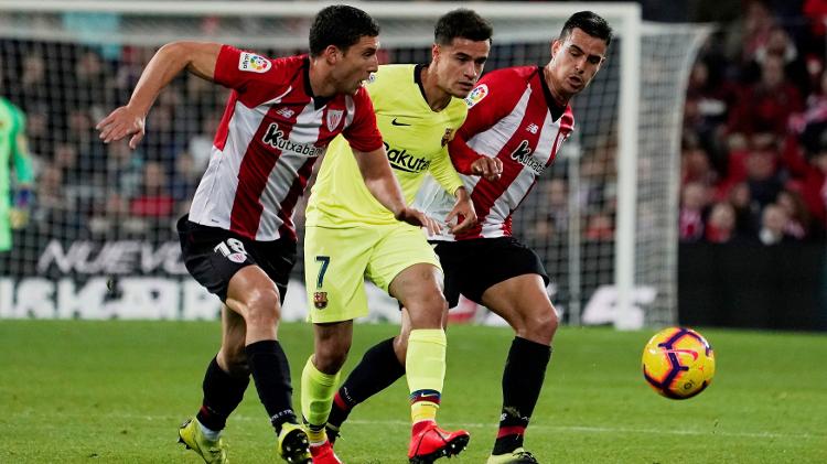 Coutinho contra o Bilbao - VINCENT WEST/REUTERS - VINCENT WEST/REUTERS