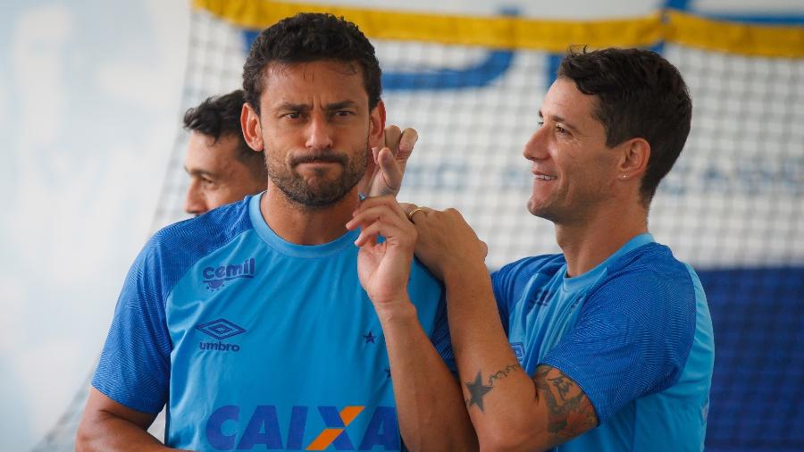 Atacante Fred e meia Thiago Neves, ídolos que saíram do Cruzeiro - Vinnicius Silva/Cruzeiro
