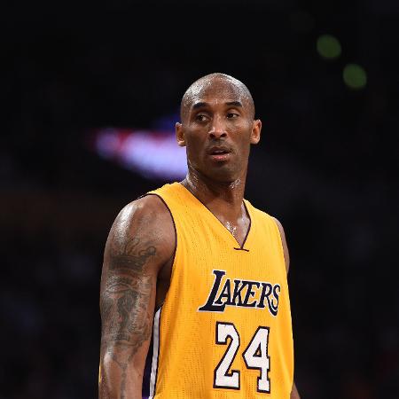 Kobe Bryant, durante jogo do Los Angeles Lakers em 2015 Kobe Bryant, durante jogo do Los Angeles Lakers em 2015