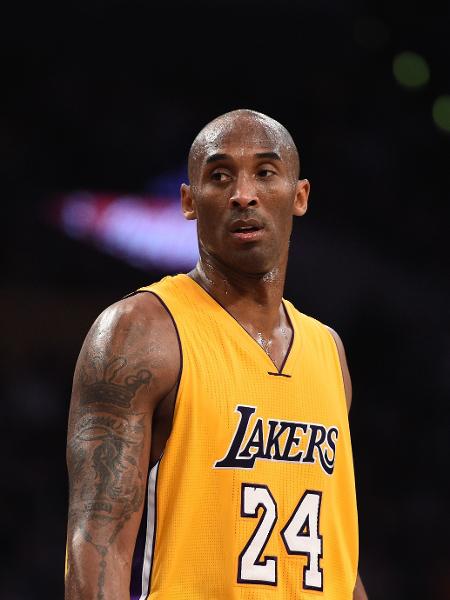Kobe Bryant, durante jogo do Los Angeles Lakers em 2015 -  Robyn BECK / AFP