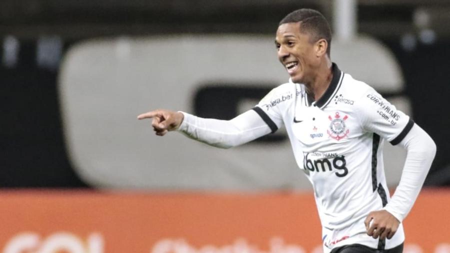 Matheus Davó celebra gol pelo Corinthians contra o Inter - Rodrigo Coca/Agência Corinthians