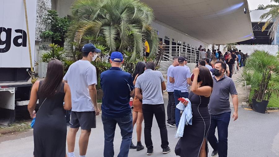 Music Park, em Balneário Camboriú (SC), teve fila pouco antes da luta entre Popó e Whindersson - Hygino Vasconcellos