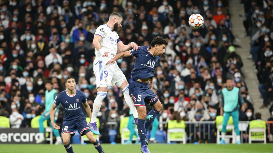 MArquinhos teve uma partida muito ruim no jogo de volta das oitavas de final da Champions contra o PSG - John Berry/Getty Images