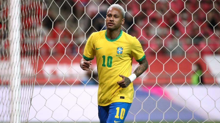 Neymar durante amistoso da seleção brasileira contra a Coreia do Sul - Chung Sung-Jun/Getty Images
