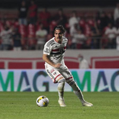 Gabriel Neves, durante a partida do São Paulo contra o Palmeiras - Miguel SCHINCARIOL/São Paulo FC
