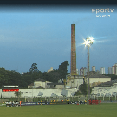 Jogo do Corinthians no Brasileirão feminino é paralisado por falta de luz - Reprodução/Sportv