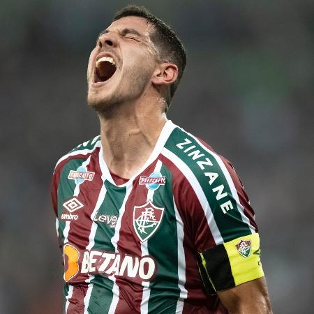 Nino comemora gol do Fluminense sobre o The Strongest em duelo da Libertadores - Jorge Rodrigues/AGIF