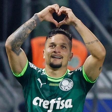 Artur comemora gol do Palmeiras sobre o Barcelona-EQU em duelo válido pela Libertadores - Amanda Perobelli/Reuters