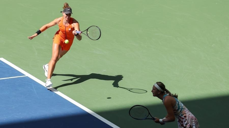 Victoria Azarenka e Beatriz Haddad Maia nas quartas de final de duplas do US Open de 2023