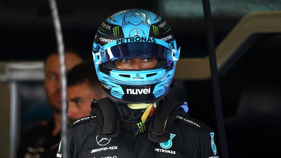 George Russel, da Mercedes, no GP de Abu Dhabi de Fórmula 1