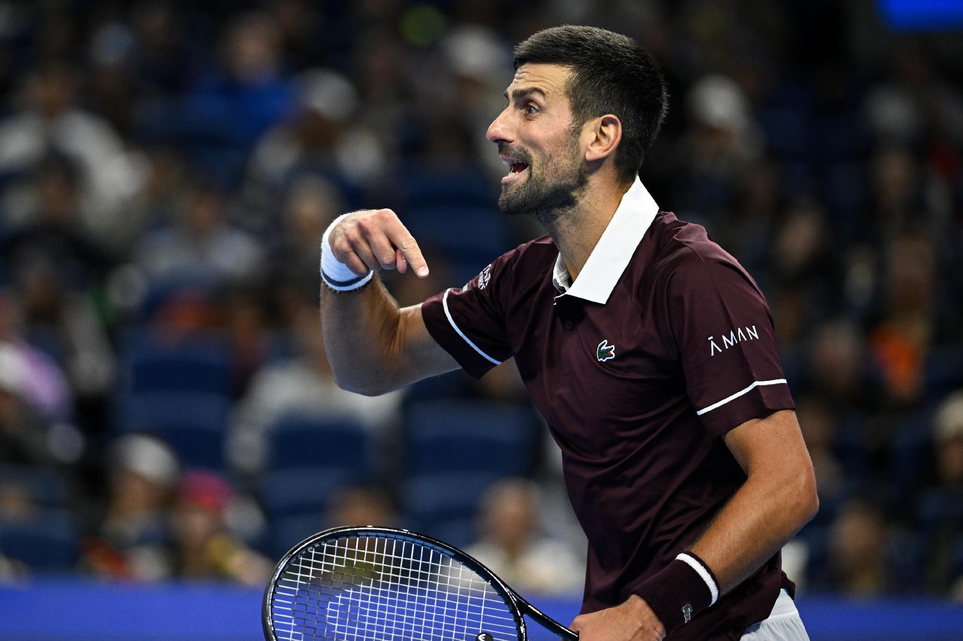 Novak Djokovic nas semifinais do ATP 500 de Pequim em 2026 - undefined
