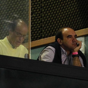 Ao lado do diretor Antônio Lopes, Ricardo Gomes assiste à partida entre Botafogo e Criciúma no Engenhão - undefined