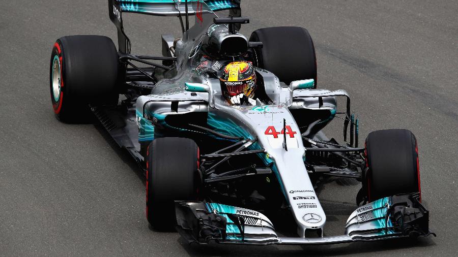 Lewis Hamilton no primeiro treino do GP do Canadá - Clive Mason/Getty Images/AFP
