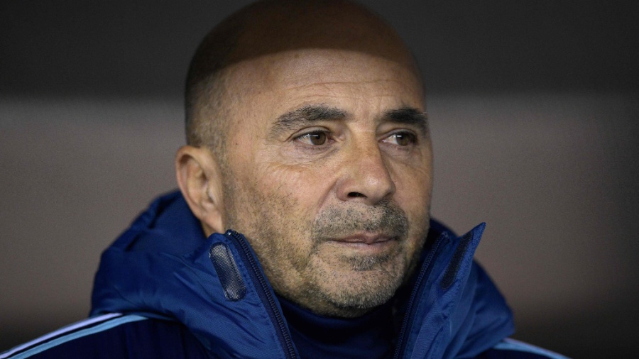 Jorge Sampaoli é o técnico da seleção da Argentina - Juan Mabromata/AFP