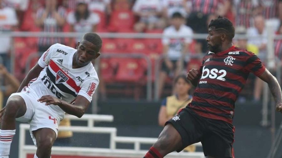 Toró jogou 90 minutos e foi uma das principais armas ofensivas do São Paulo contra o Flamengo - Rubens Chiri / saopaulofc.net