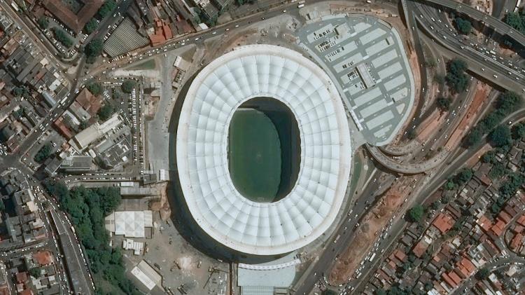 Arena Fonte Nova - Salvador (BA) - Pléiades, © Cnes, Distribuição Airbus DS - Pléiades, © Cnes, Distribuição Airbus DS