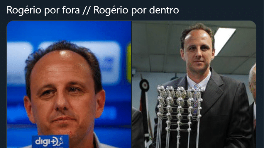 Discussão das Taças da Bolinhas voltou à tona em apresentação de Ceni no Flamengo - Reprodução/Twitter