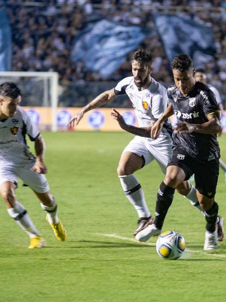 Erick, do Ceará, durante partida contra o Sport no Nordestão 2023 - Lucas Emanuel/AGIF