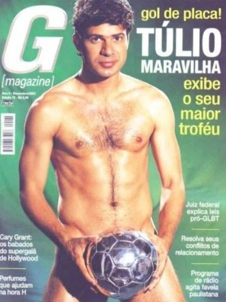 Tulio Maravilha posou nu para a revista G Magazine em 2003 - Reprodução/G Magazine