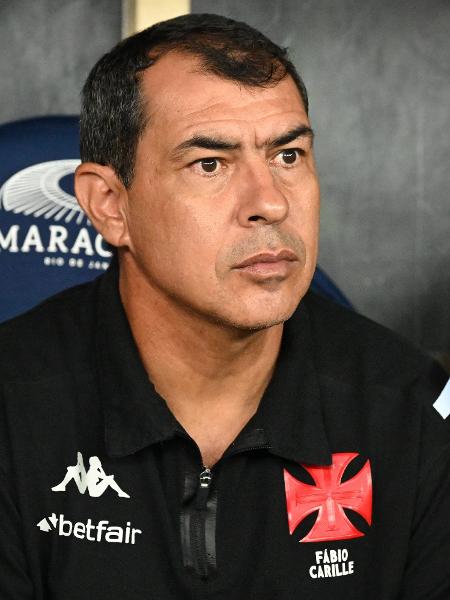 Fábio Carille, técnico do Vasco, durante jogo contra o Flamengo